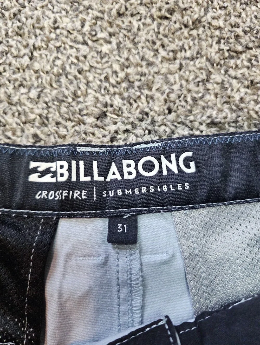 Billabong Crossfire Submersible Hybrid Shorts sz 31